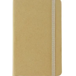 JAM Paper 1-Subject Pocket Notebook, 3.75" x 5.625", Narrow Ruled, 100 Sheets, Natural Kraft (340526603)