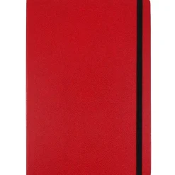 JAM Paper 1-Subject Pocket Notebook, 5.875" x 8.5", Narrow Ruled, 100 Sheets, Red (340526610)