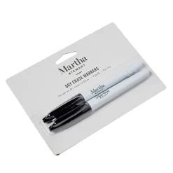 Martha Stewart Dry Erase Marker, Fine Tip, Black Ink, 2/Pack (MS107C)