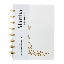 Martha Stewart Gold Vine Poly Junior Discbound Notebook (MS102G)