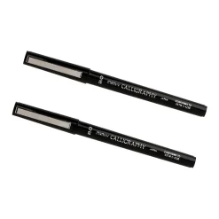 Marvy Uchida Calligraphy Pen Set, Ultra Fine, Black, 2/Pack (6504953a)
