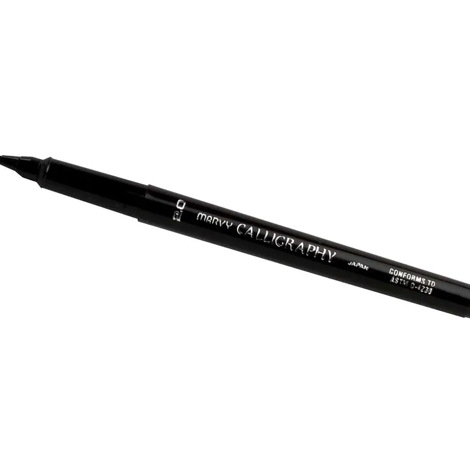 Marvy Uchida Calligraphy Pen Set, Ultra Fine, Black, 2/Pack (6504953a)