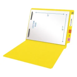 Medical Arts Press Heavy Duty End Tab File Folder, Straight-Cut, Letter Size, Yellow, 40/Box (S-09461-YLW)