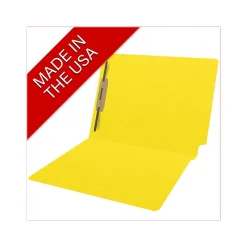 Medical Arts Press Heavy Duty End Tab File Folder, Straight-Cut, Letter Size, Yellow, 40/Box (S-09461-YLW)
