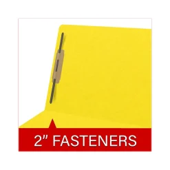 Medical Arts Press Heavy Duty End Tab File Folder, Straight-Cut, Letter Size, Yellow, 40/Box (S-09461-YLW)