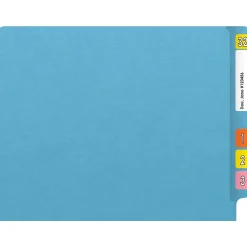 Medical Arts Press Heavy Duty End Tab File Folder, Straight-Cut, Letter Size, Blue, 40/Box (S-09461-DBL)
