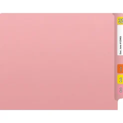 Medical Arts Press Heavy Duty End Tab File Folder, Straight-Cut, Letter Size, Pink, 40/Box (S-09461-PNK)
