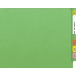 Medical Arts Press Heavy Duty End Tab File Folder, Straight-Cut, Letter Size, Green, 40/Box (S-09461-GRN)