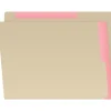 Medical Arts Press Heavy-Duty End Tab File Folder, Straight Cut, Letter-Size, Manila, 50/Box (S-09466-PNK)