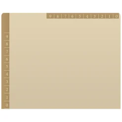 Medical Arts Press Heavy-Duty End Tab File Folder, Straight Cut, Letter-Size, Manila, 50/Box (S-09466-TAN)