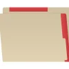 Medical Arts Press Heavy-Duty End Tab File Folder, Straight Cut, Letter-Size, Manila, 50/Box (S-09466-RED)
