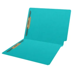 Medical Arts Press Heavy-Duty End Tab File Folder, Straight Cut, Letter Size, Light Blue, 40/Box (S-09459-LBL)