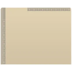 Medical Arts Press Heavy-Duty End Tab File Folder, Straight Cut, Letter-Size, Manila, 50/Box (S-09466-GRY)