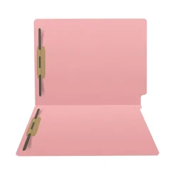 Medical Arts Press Heavy-Duty End Tab File Folder, Straight Cut, Letter-Size, Pink, 40/Box (S-09458-PNK)