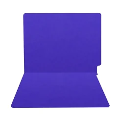 Medical Arts Press Heavy-Duty End Tab File Folder, Straight Cut, Letter-Size, Purple, 40/Box (S-09458-PRP)