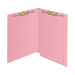 Medical Arts Press Kardex Match Reinforced End Tab File Folder, Straight Cut, Letter Size, Pink, 50/Box (S-09484-PNK)