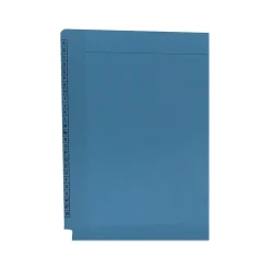 Medical Arts Press Kardex Match Reinforced End Tab File Folder, Straight Cut, Letter-Size, Blue, 100/Box (F1170-BLU)