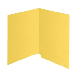 Medical Arts Press Kardex Match Recycled Reinforced End Tab File Folder, Straight Cut, Letter Size, Yellow, 100/Box (53057YW)
