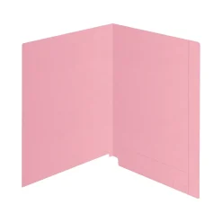 Medical Arts Press Kardex Match Reinforced End Tab File Folder, Straight Cut, Letter Size, Pink, 100/Box (S-09482-PNK)