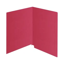 Medical Arts Press Kardex Match Reinforced End Tab File Folder, Straight Cut, Letter Size, Red, 100/Box (S-09482-RED)
