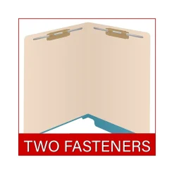 Medical Arts Press Reinforced End Tab File Folder, Straight-Cut, Letter Size, Manila/Blue, 50/Box (S-09473-BLU)