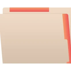 Medical Arts Press Reinforced Top Tab File Folder, Full-Cut, Letter Size, Manila/Orange, 50/Box (S-09468-ORG)