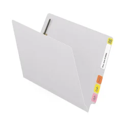 Medical Arts Press Reinforced End Tab File Folder, Straight Cut, Letter-Size, White, 50/Box (S-01602-WHT)