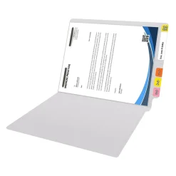 Medical Arts Press Reinforced End Tab File Folder, Straight Cut, Letter-Size, White, 50/Box (S-01501-WHT)