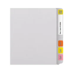 Medical Arts Press Reinforced End Tab File Folder, Straight Cut, Letter-Size, White, 50/Box (S-01501-WHT)