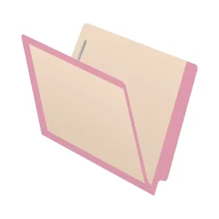Medical Arts Press Reinforced End Tab File Folder, Straight-Cut, Letter Size, Manila/Violet, 50/Box (S-09473-PRP)