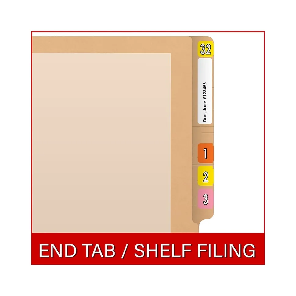 Medical Arts Press Reinforced End Tab File Folder, Straight-Cut, Letter Size, Manila/Tan, 50/Box (S-09473-TAN)