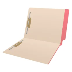 Medical Arts Press Reinforced End Tab File Folder, Straight-Cut, Letter Size, Manila/Pink, 50/Box (S-09473-PNK)