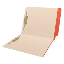 Medical Arts Press Reinforced End Tab File Folder, Straight-Cut, Letter Size, Manila/Orange, 50/Box (S-09473-ORG)