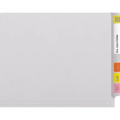 Medical Arts Press Reinforced End Tab File Folder, Straight Cut, Letter-Size, White, 50/Box (S-01601-WHT)