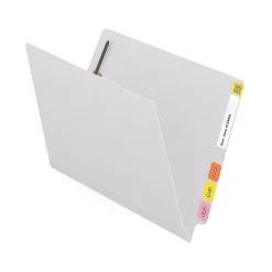 Medical Arts Press Reinforced End Tab File Folder, Straight Cut, Letter-Size, White, 50/Box (S-01601-WHT)