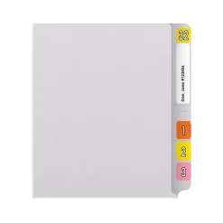 Medical Arts Press Reinforced End Tab File Folder, Straight Cut, Letter-Size, White, 50/Box (S-01601-WHT)