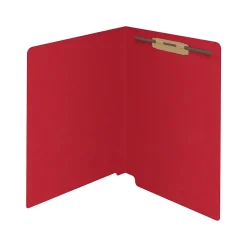 Medical Arts Press Reinforced End Tab File Folder, Straight Cut, Letter-Size, Red, 50/Box (S-01501-RED)