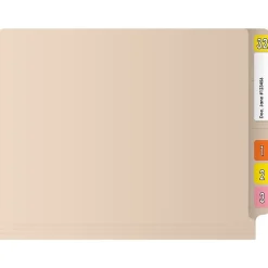 Medical Arts Press Reinforced End Tab File Folder, Letter-Size, Manila, 50/Box (S-01316)
