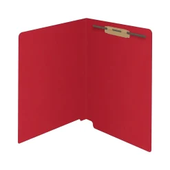 Medical Arts Press Reinforced End Tab File Folder, Straight Cut, Letter-Size, Red, 50/Box (S-01601-RED)