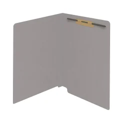Medical Arts Press Reinforced End Tab File Folder, Straight Cut, Letter-Size, Gray, 50/Box (S-01601-GRY)