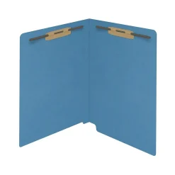 Medical Arts Press Reinforced End Tab File Folder, Straight Cut, Letter-Size, Blue, 50/Box (S-01502-BLU)