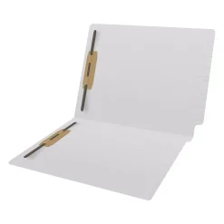 Medical Arts Press Reinforced End Tab File Folder, Straight Cut, Letter-Size, White, 50/Box (S-01502-WHT)