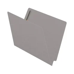 Medical Arts Press Reinforced End Tab File Folder, Straight Cut, Letter-Size, Gray, 50/Box (S-01502-GRY)