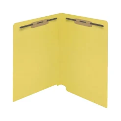 Medical Arts Press Reinforced End Tab File Folder, Straight Cut, Letter-Size, Yellow, 50/Box (S-01502-YLW)