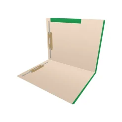 Medical Arts Press Standard Reinforced File Folder, Straight Cut, Letter Size, Manila/Dark Green, 50/Box (50693DG)