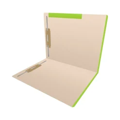 Medical Arts Press Standard Reinforced File Folder, Straight Cut, Letter Size, Manila/Light Green, 50/Box (50693LG)