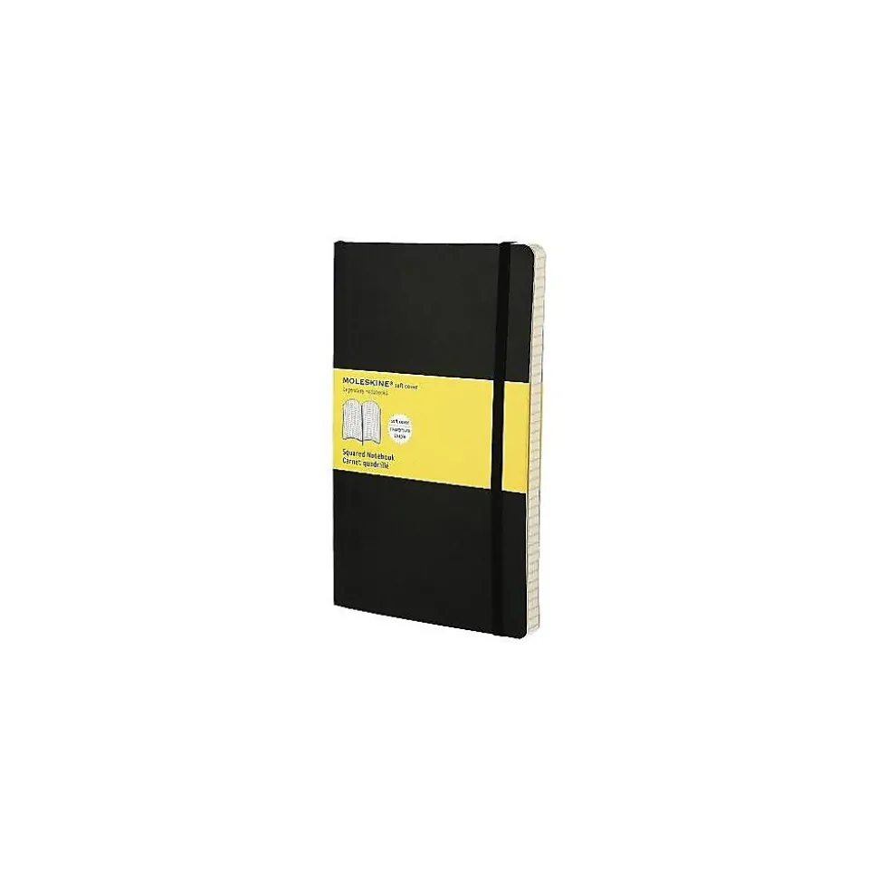 Moleskine Classic Professional Notebook, 7.5" x 10", Graph Ruled, 96 Sheets, Black (707247)
