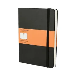 Moleskine Classic 1-Subject Professional Notebook, 7.5" x 10", Narrow Ruled, 96 Sheets, Black (323067)