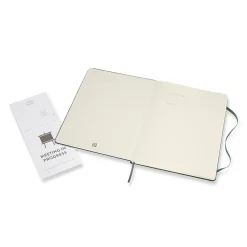 Moleskine Pro XL 1-Subject Professional Notebook, 7.5" x 9.75", Narrow Ruled, 192 Sheets, Green (620817)