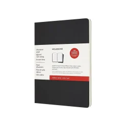 Moleskine Subject Cahier Subject Notebooks, 7.5" x 9.75", Wide Ruled, 80 Sheets, Assorted Colors, 2/Pack (8058647620282)
